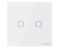 Sonoff Dotykowy Włącznik T1 EU TX (WiFi+RF433 2-kanałowy) - 524640 - zdjęcie 1
